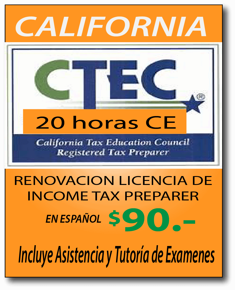 California Requisitos Licencia Preparador De Impuestos – Centro Latino ...