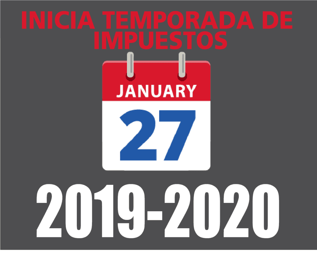 INICIA TEMPORADA DE IMPUESTOS 2020
