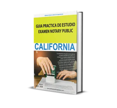 Libro: Preparación para el examen de Notary Public de California – Librería de Centro Latino de Capacitación