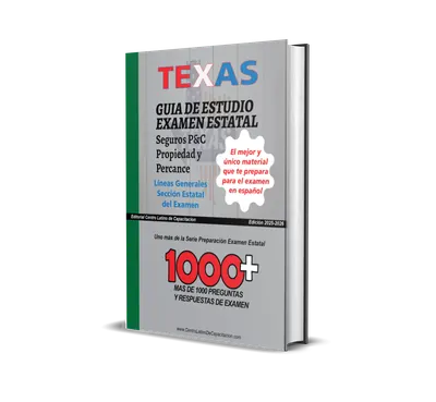 Libro: Guía de estudio de ley estatal de seguros P&C de Texas – Librería de Centro Latino de Capacitación