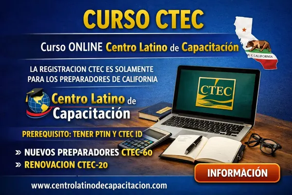 Cursos CTEC 60 y 20 horas en español – Centro Latino de Capacitación