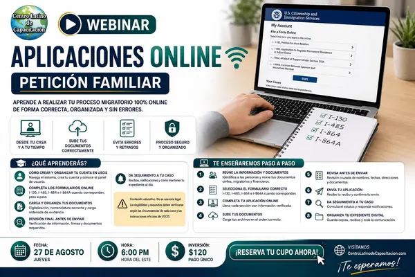 Petición Familiar Online en español – Centro Latino de Capacitación