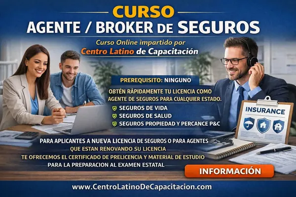 Curso de Agente / Broker de Seguros en español – Centro Latino de Capacitación
