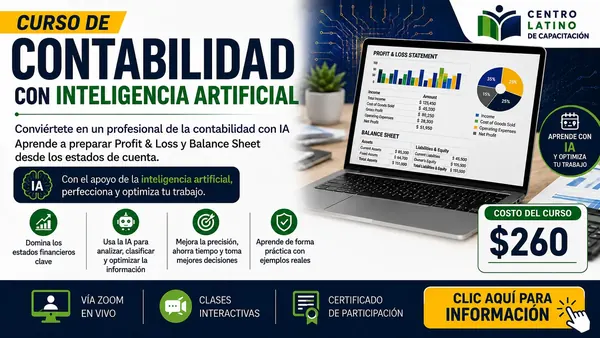 Contabilidad con Inteligencia Artificial en español – Centro Latino de Capacitación