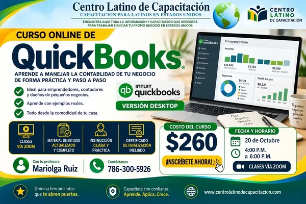 Curso de QuickBooks Desktop en español – Centro Latino de Capacitación