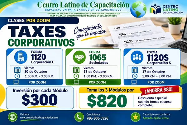 Curso de Impuestos Corporativos en español – Centro Latino de Capacitación
