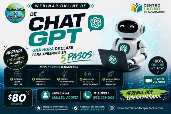 Webinar de ChatGPT en español – Centro Latino de Capacitación