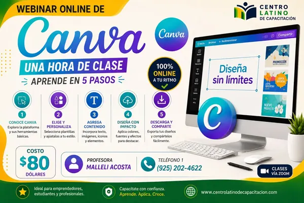 Webinar de Canva en español – Centro Latino de Capacitación